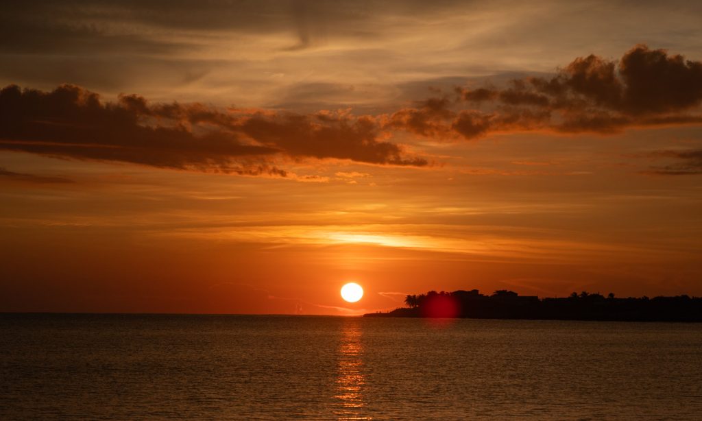 sunset in treasure beach jamaica