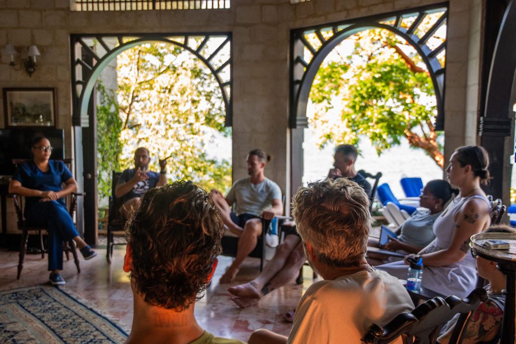 mycomeditations psilocybin retreats guests doing integration